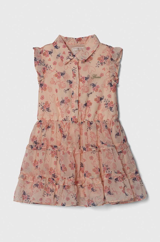 Παιδικό φόρεμα Guess κοντό πορτοκαλί K4RK15.WA2T0.PPYH