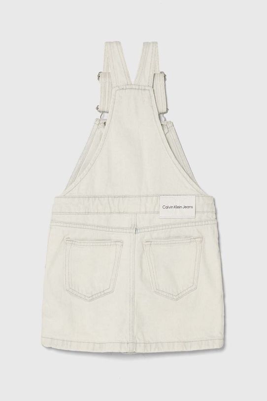 Dievča Dievčenské rifľové šaty Calvin Klein Jeans IG0IG02282.128.176.PPYH biela