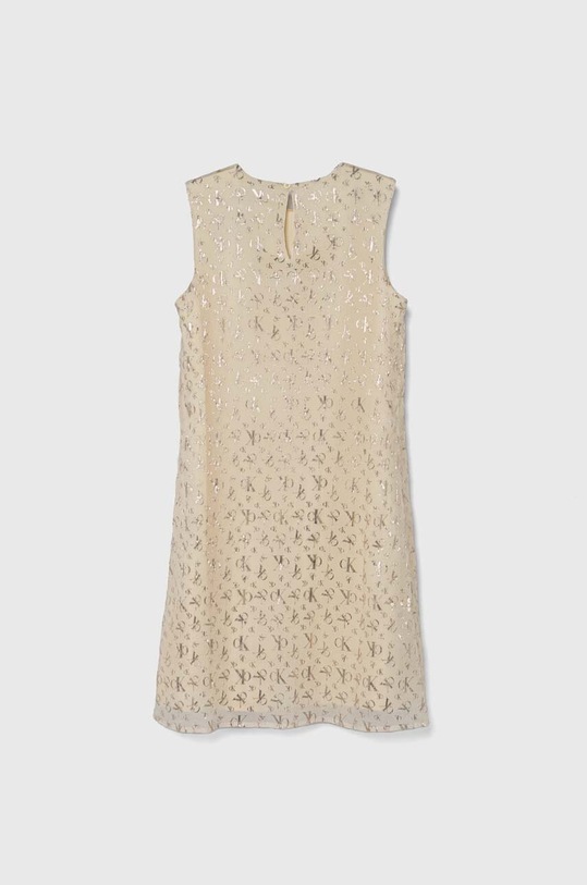 Calvin Klein Jeans sukienka dziecięca IG0IG02356.PPYH beżowy SS24