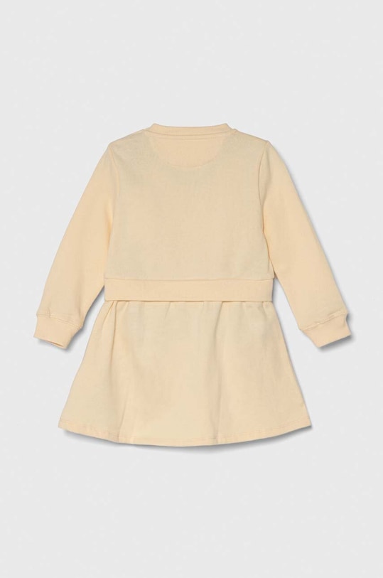 Calvin Klein Jeans sukienka bawełniana niemowlęca IN0IN00153.PPYH pomarańczowy SS24