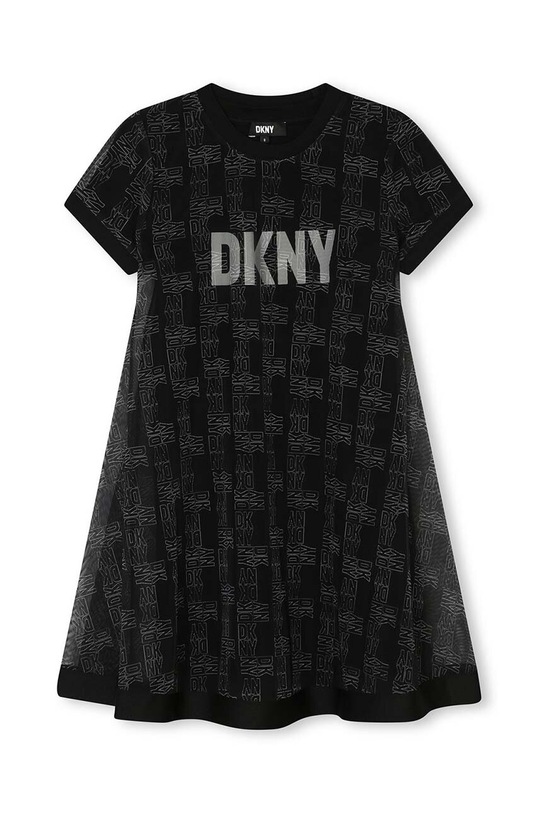 Dkny sukienka dziecięca wzorzyste czarny D60056.102