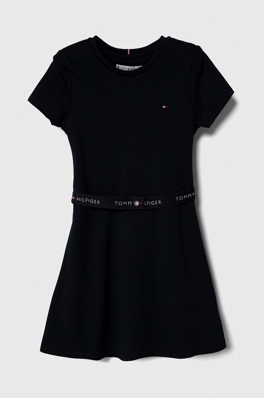 Dívčí šaty Tommy Hilfiger mini námořnická modř KG0KG07776.128.176.PPYH