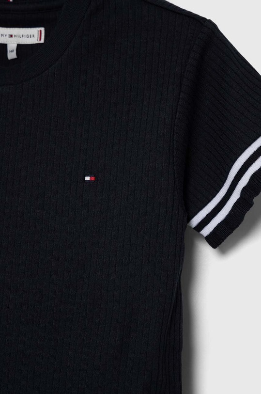 Dziewczynka Tommy Hilfiger sukienka bawełniana dziecięca KG0KG07784.128.176.PPYH granatowy