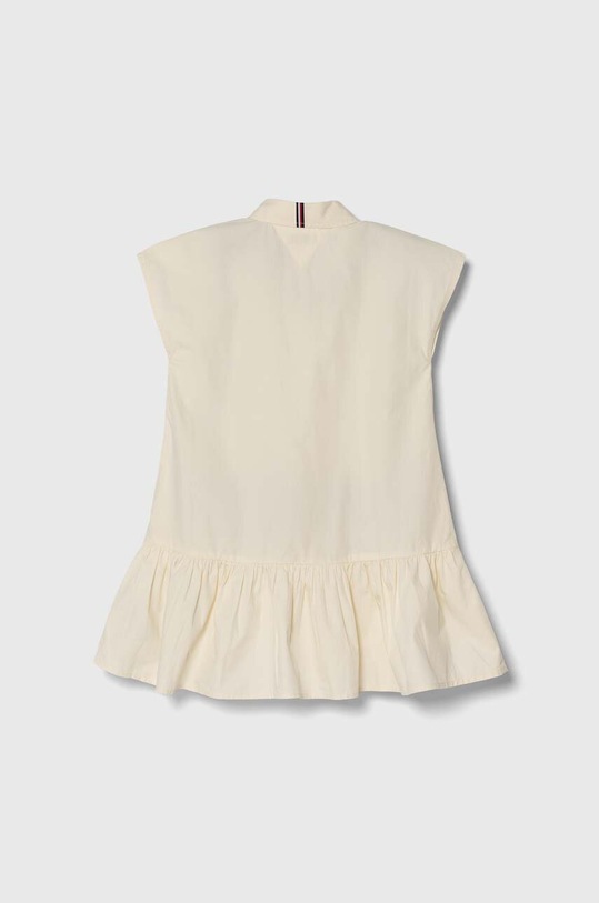 Tommy Hilfiger rochie din bumbac pentru copii KG0KG07788.128.176.PPYH bej SS24