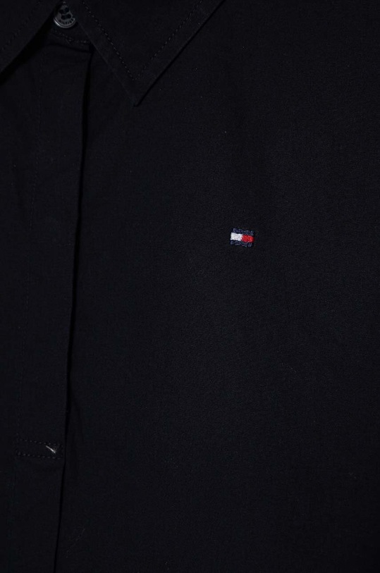 Deklice Otroška bombažna obleka Tommy Hilfiger KG0KG07788.128.176.PPYH mornarsko modra