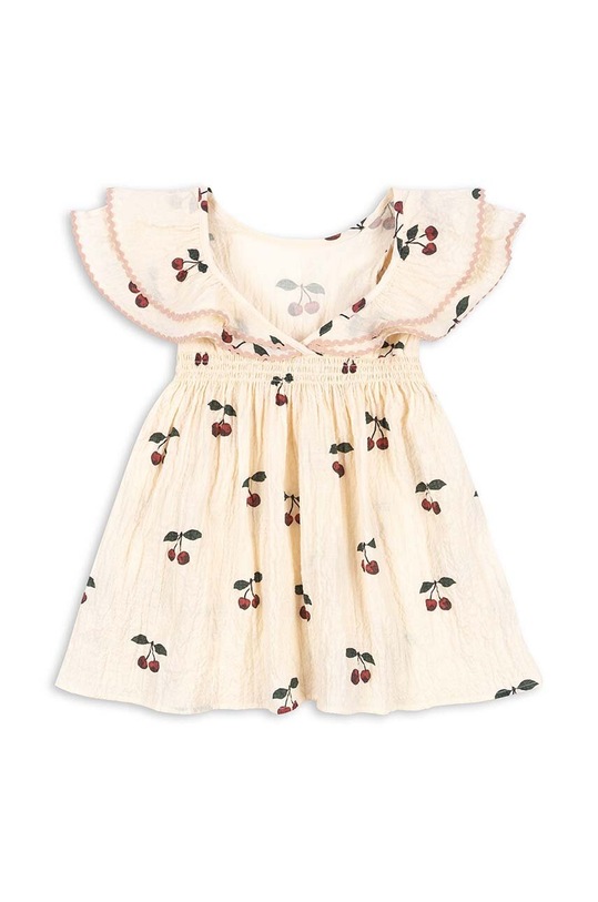 Konges Sløjd sukienka dziecięca KS100855 beżowy SS24