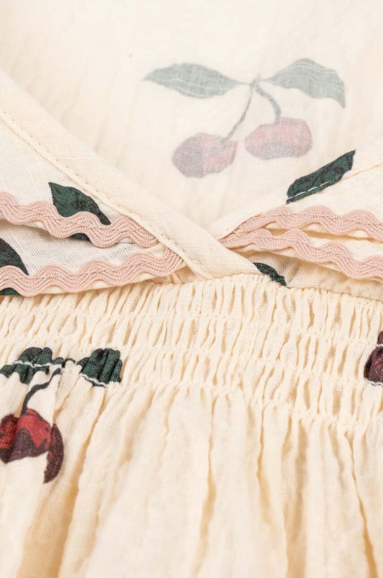 Dziewczynka Konges Sløjd sukienka dziecięca KS100855 beżowy