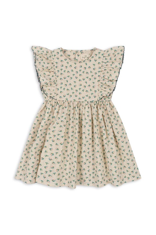 Dievčenské bavlnené šaty Konges Sløjd bavlna modrá KS100936