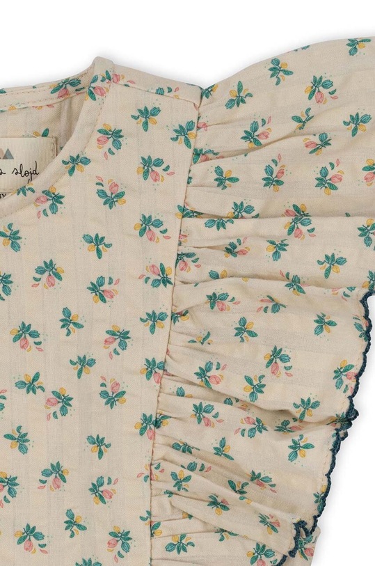 Dievča Dievčenské bavlnené šaty Konges Sløjd KS100936 modrá