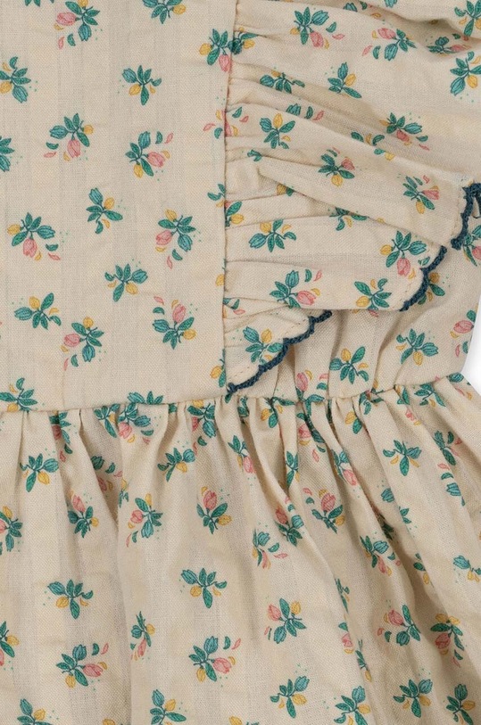 Dievčenské bavlnené šaty Konges Sløjd modrá KS100936