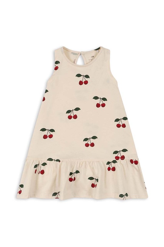 Хлопковое детское платье Konges Sløjd узор красный KS100946