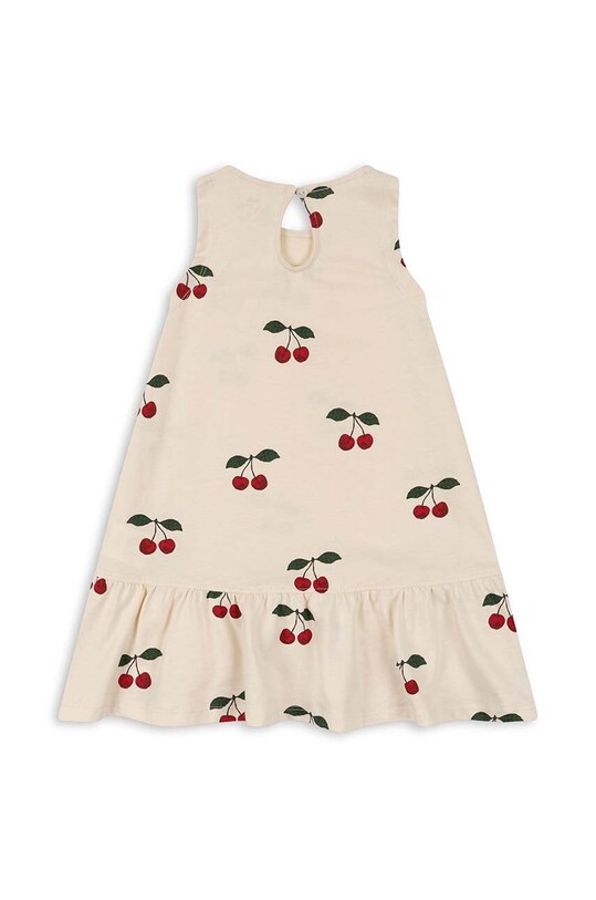 Konges Sløjd rochie din bumbac pentru copii KS100946 rosu SS24