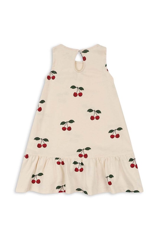 Хлопковое детское платье Konges Sløjd KS100946 красный SS24