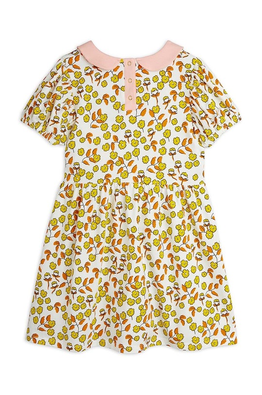 Dívčí šaty Mini Rodini Flowers 2425011000 žlutá SS24
