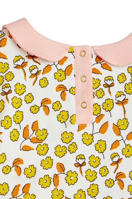 DÍVKA Dívčí šaty Mini Rodini Flowers 2425011000 žlutá