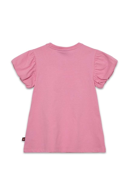 Lego sukienka bawełniana dziecięca 12011197 różowy SS24