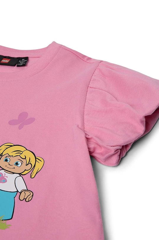 Dziewczynka Lego sukienka bawełniana dziecięca 12011197 różowy