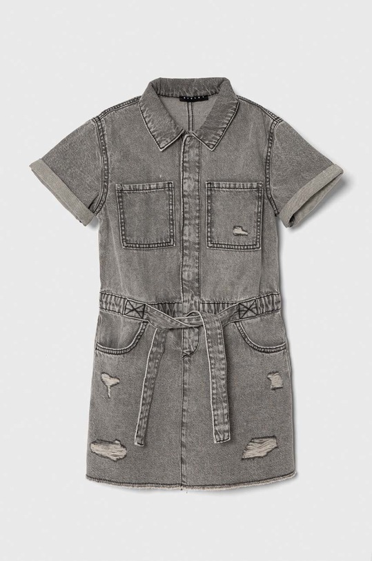 Sisley rochie din denim pentru copii fixat gri 4AD7YV00M.G.Seasonal