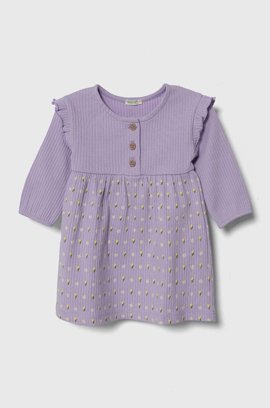Kojenecké šaty United Colors of Benetton áčkový fialová 37G4AV00B.W.Seasonal
