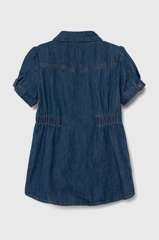 Παιδικό φόρεμα τζιν United Colors of Benetton 4AD6GV01E.P.Seasonal μπλε SS24