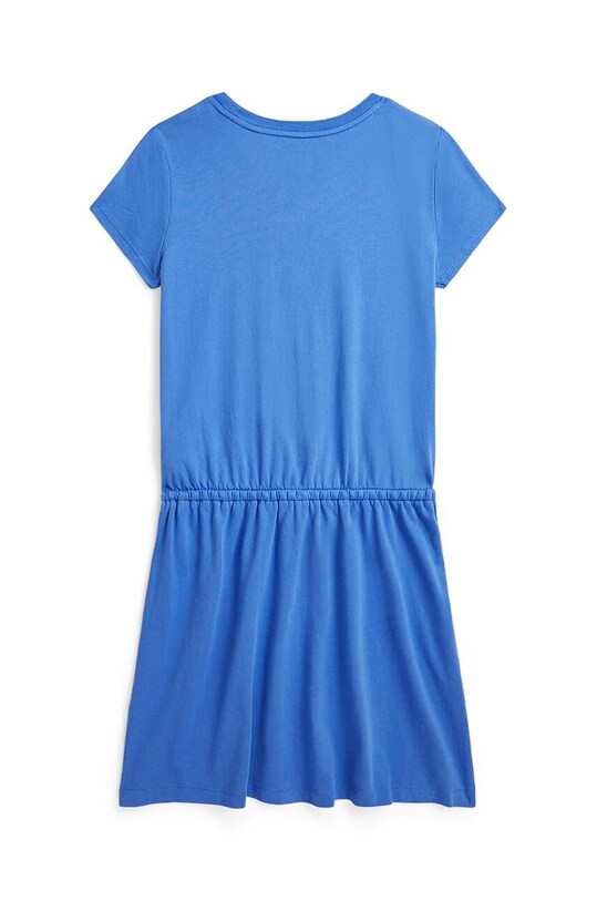 Дитяча бавовняна сукня Polo Ralph Lauren 313934978001 блакитний SS24