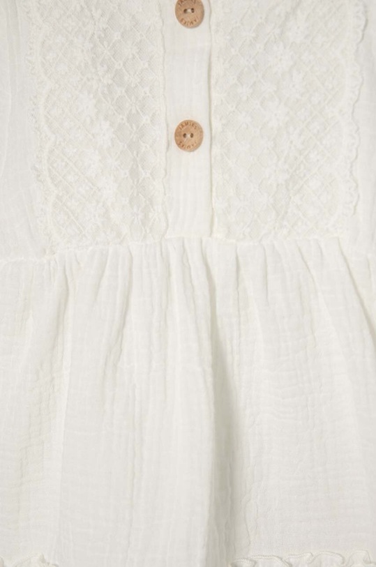 Dziewczynka Jamiks sukienka bawełniana dziecięca GRENADA.I.o.Su.JLG007.G biały