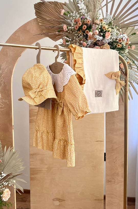 Jamiks sukienka bawełniana dziecięca GRETHE.I.or.Su.JWG118.G