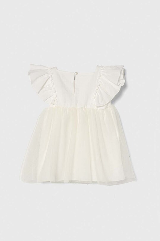 Fete Jamiks rochie din bumbac pentru copii JUDITH.II.Suk.JLG077.G bej