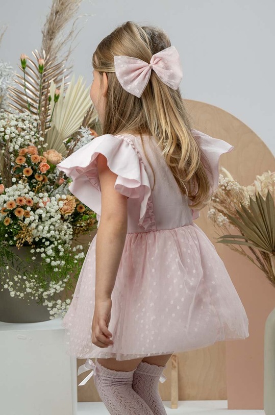Jamiks sukienka bawełniana dziecięca JUDITH.II.Suk.JLG077.G różowy