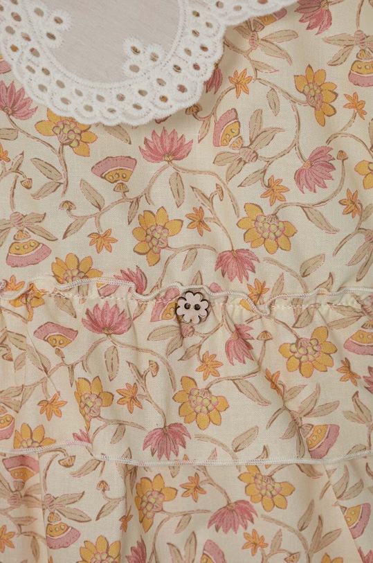 Dievča Dievčenské bavlnené šaty Jamiks NOVELLA.II.org.JLG009.G béžová