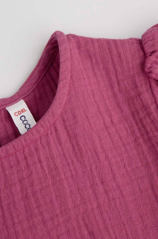 Dziewczynka Coccodrillo sukienka bawełniana dziecięca WC4128201CEK fioletowy