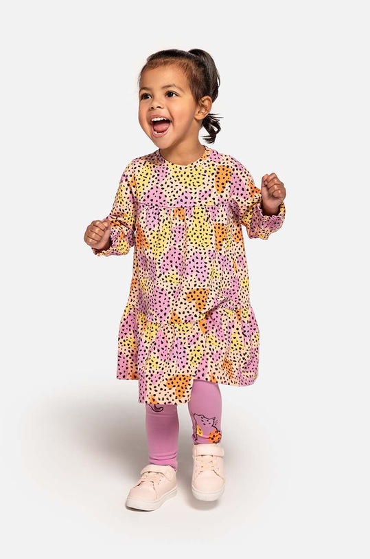 Coccodrillo sukienka niemowlęca wzorzyste multicolor WC4129103CEN