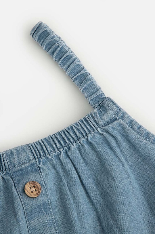 DÍVKA Dětské bavlněné šaty Coccodrillo WC4128303HGK modrá