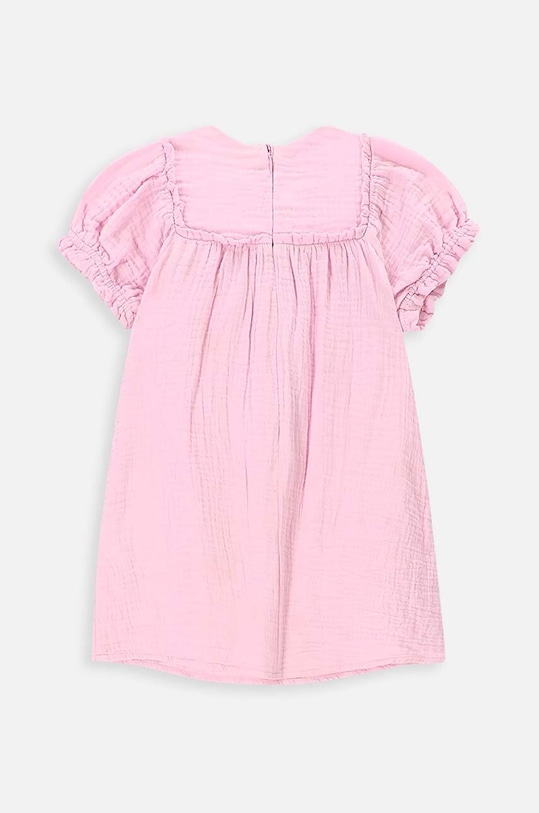 Coccodrillo rochie din bumbac pentru copii WC4128202OWN roz SS24