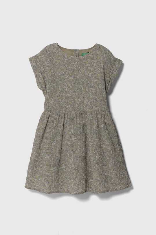United Colors of Benetton rochie fete mini verde 4RFGCV02A.G.Seasonal