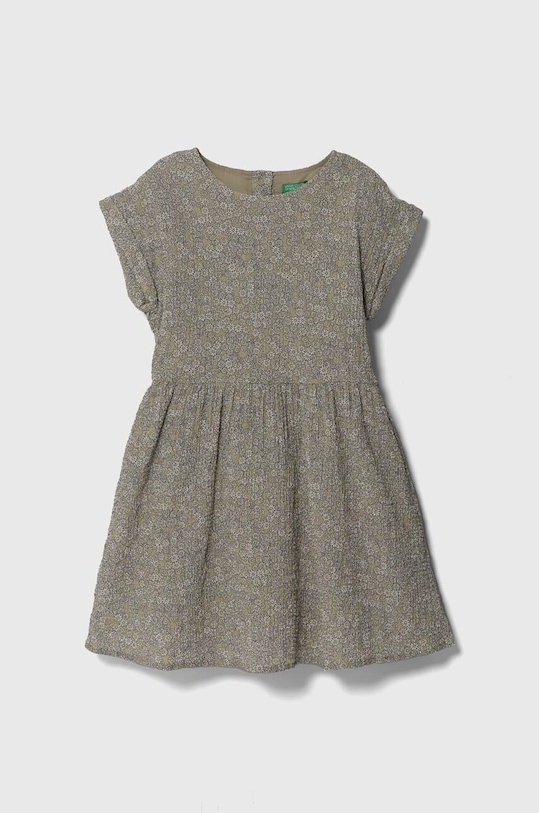 Dívčí šaty United Colors of Benetton mini zelená 4RFGCV02A.G.Seasonal