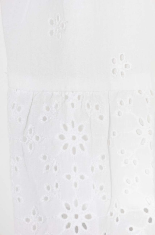 Fete United Colors of Benetton rochie din bumbac pentru copii 4ZRLGV01P.P.Seasonal alb