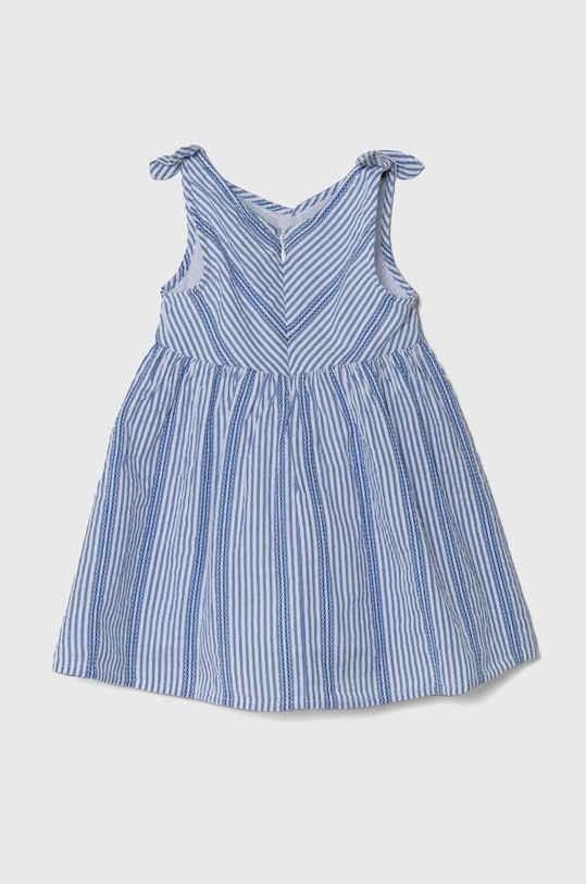 United Colors of Benetton sukienka bawełniana dziecięca 4VBXGV01N.P.Seasonal niebieski SS24
