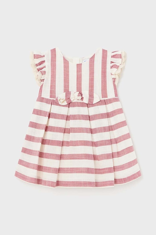 Βρεφικό φόρεμα σε συνδυασμό με λινά Mayoral στρογγυλό πορτοκαλί 1906.4A.Baby.PPYH