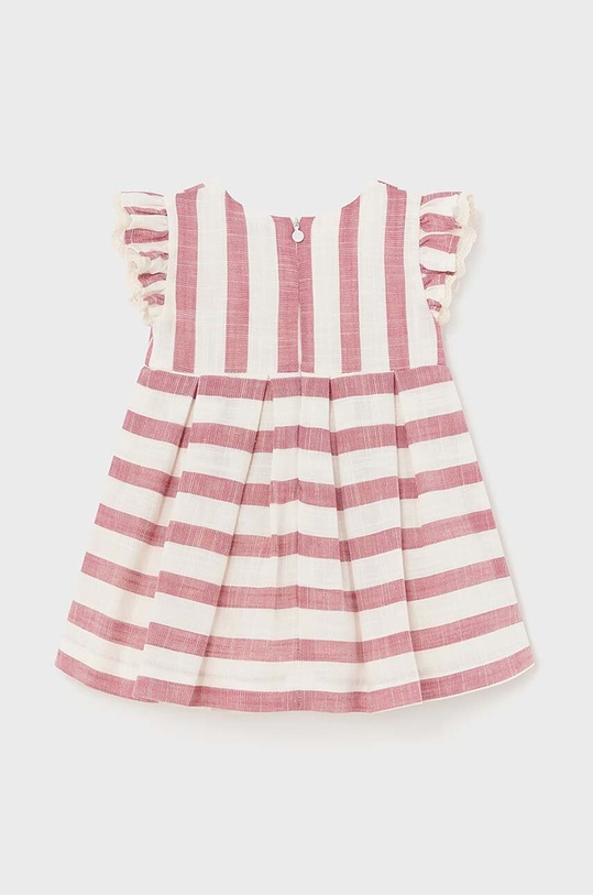 Βρεφικό φόρεμα σε συνδυασμό με λινά Mayoral 1906.4A.Baby.PPYH πορτοκαλί SS24