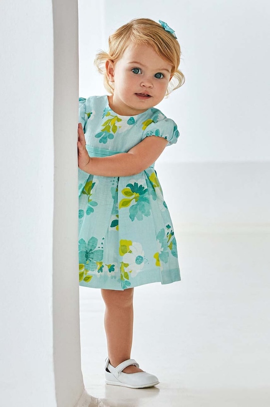 Mayoral rochie de in pentru bebeluși 1909.4C.Baby.PPYH turcoaz