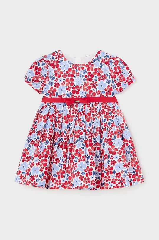 Βρεφικό φόρεμα σε συνδυασμό με λινά Mayoral στρογγυλό κόκκινο 1914.4D.Baby.PPYH