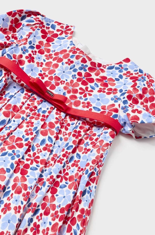 Κοριτσίστικα Βρεφικό φόρεμα σε συνδυασμό με λινά Mayoral 1914.4D.Baby.PPYH κόκκινο