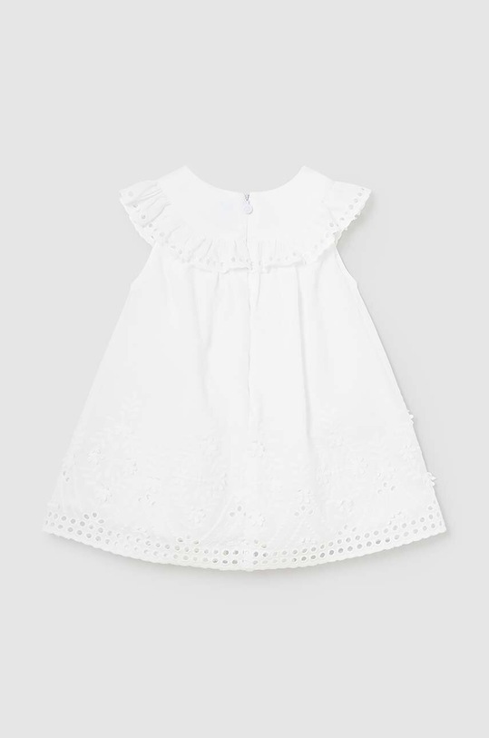 Mayoral sukienka bawełniana niemowlęca 1915.4E.Baby.PPYH biały SS24