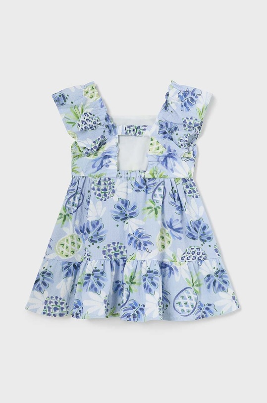 Mayoral sukienka bawełniana niemowlęca 1918.4F.Baby.PPYH niebieski SS24