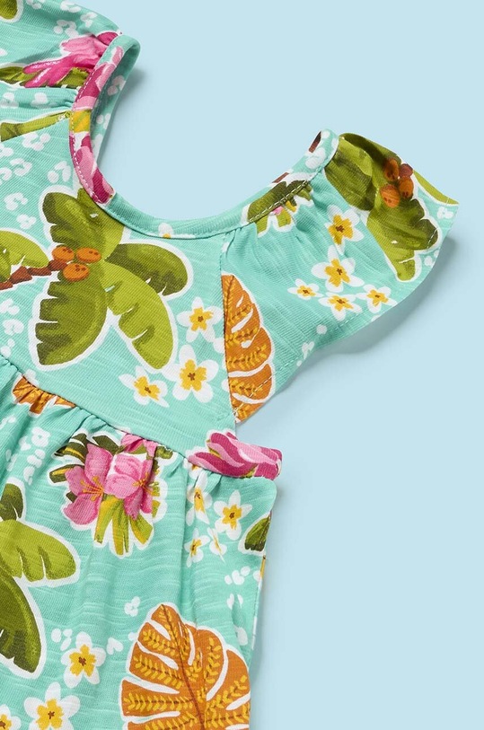 Dziewczynka Mayoral sukienka bawełniana niemowlęca 1926.4K.Baby.PPYH turkusowy