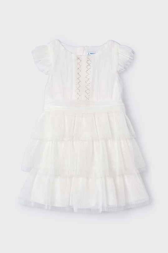 Mayoral sukienka dziecięca rozkloszowany beżowy 3912.6A.Mini.PPYH