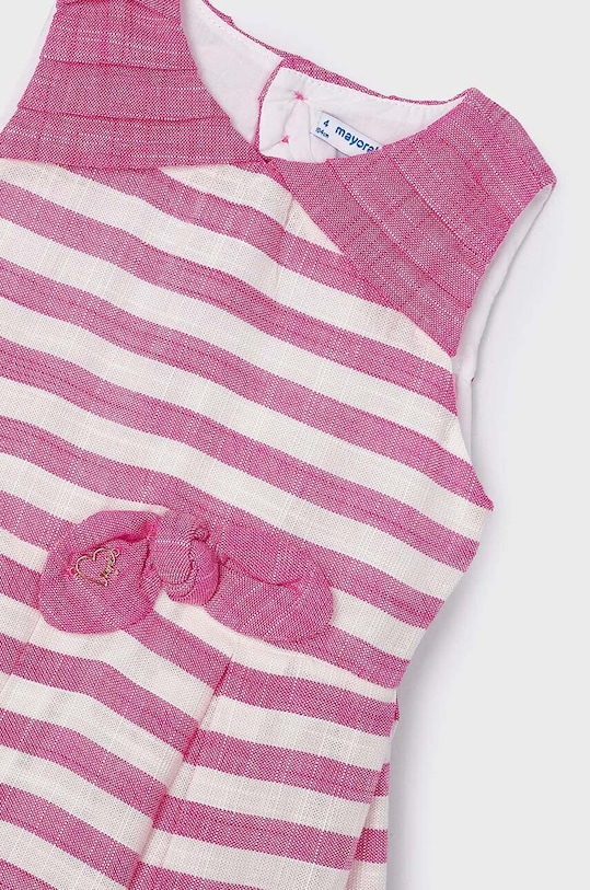 Дівчинка Дитяча сукня з домішкою льону Mayoral 3915.6B.Mini.PPYH рожевий