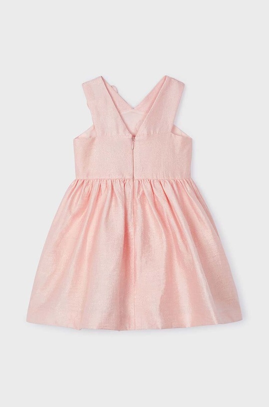 Φόρεμα με μείγμα από λινό για παιδιά Mayoral 3916.6B.Mini.PPYH μπεζ SS24