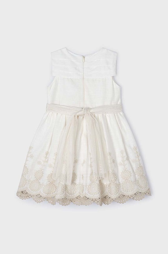 Dziewczynka Mayoral sukienka bawełniana dziecięca 3917.6B.Mini.PPYH beżowy